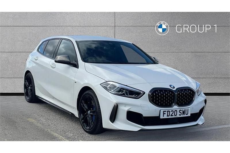 Used BMW M135 Shadowline 306 HP (225 kW) 2020 Alpine white Hatchback