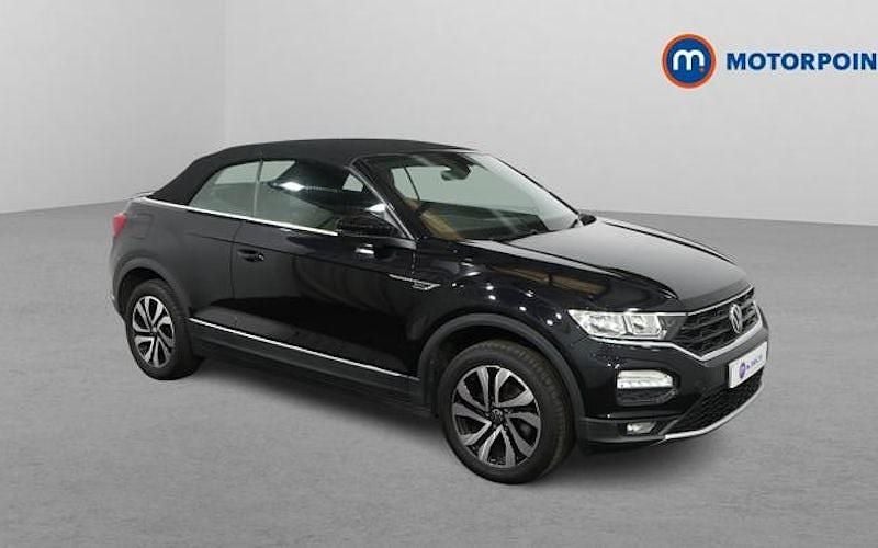 Black Used 2021 VW T-Roc Cabriolet Active Cabriolet | £17,799 (Good price) - Image 1/4