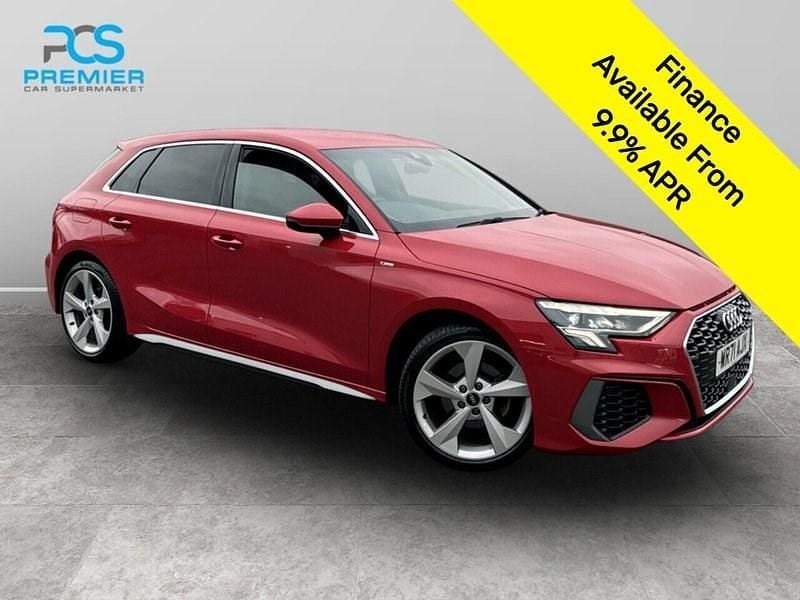 Used Audi A3 S-Line 2021 Red Hatchback