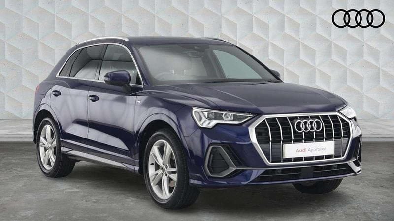 Blue Used 2021 Audi Q3 S-Line SUV | £22,750 (Fair price) - Image 1/4
