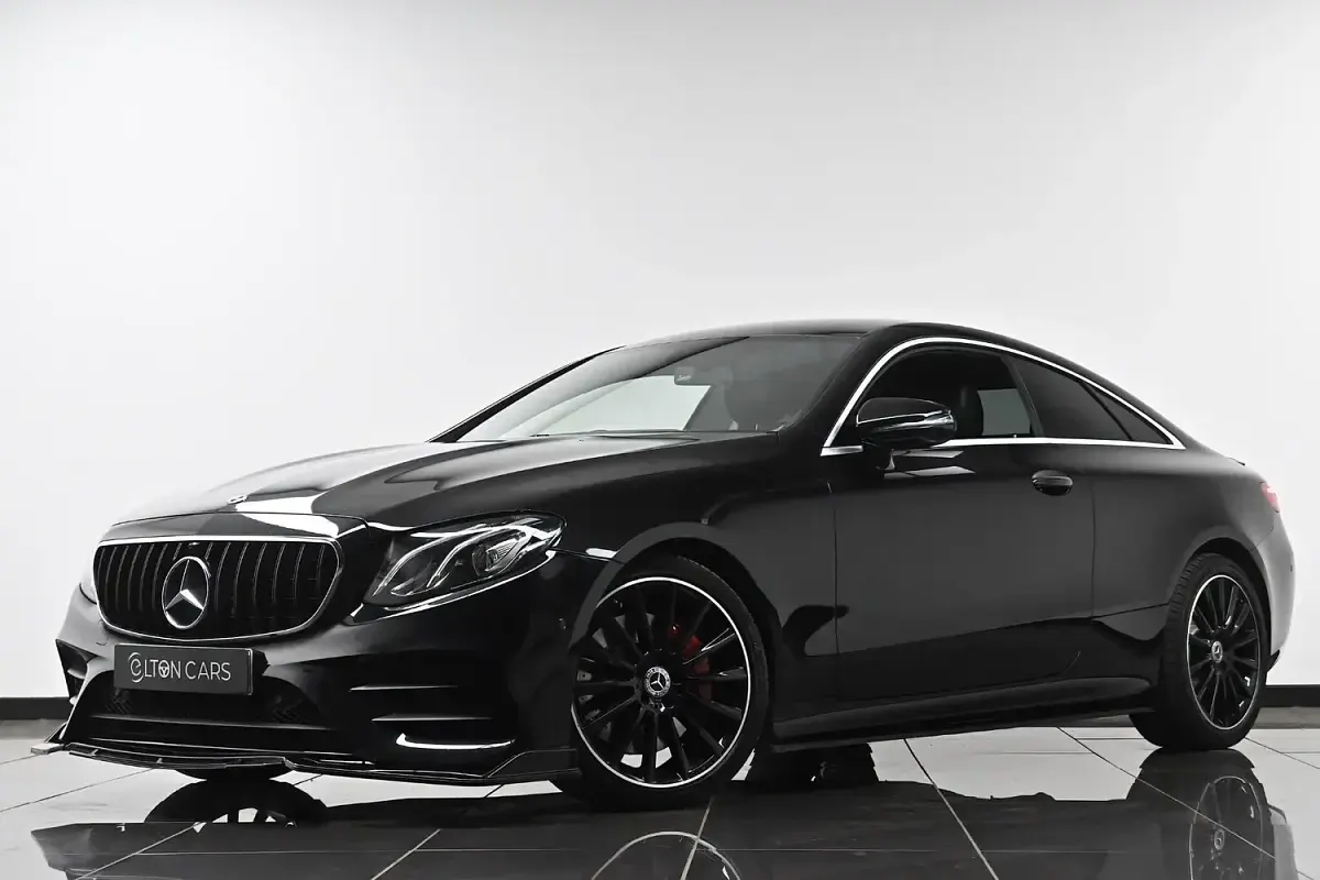 Used Mercedes E300 AMG line 245 HP (180 kW) 2019 Black Coupe