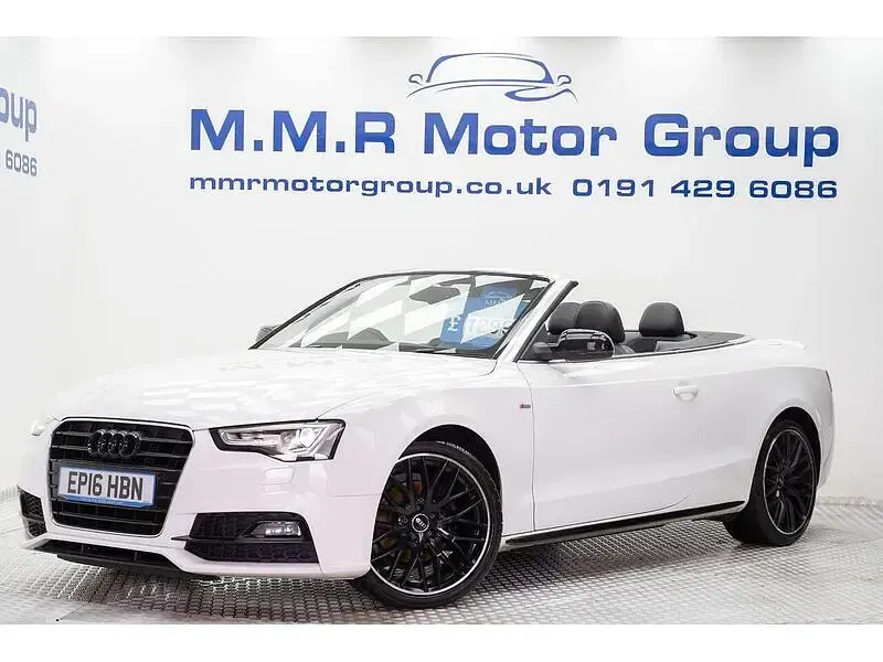 Used Audi A5 Cabriolet S-Line 150 HP (110 kW) 2016 White Cabriolet