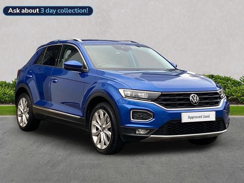 Blue Used 2021 VW T-Roc SEL SUV | £18,924 (Fair price) - Image 1/4