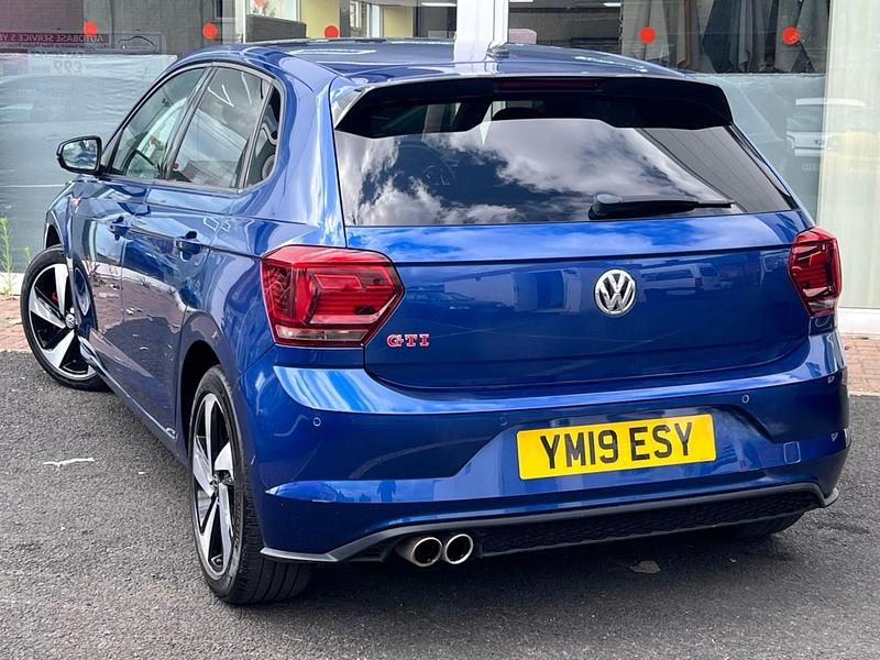 Used VW Polo GTI 200 HP (147 kW) 2019 Blue Hatchback