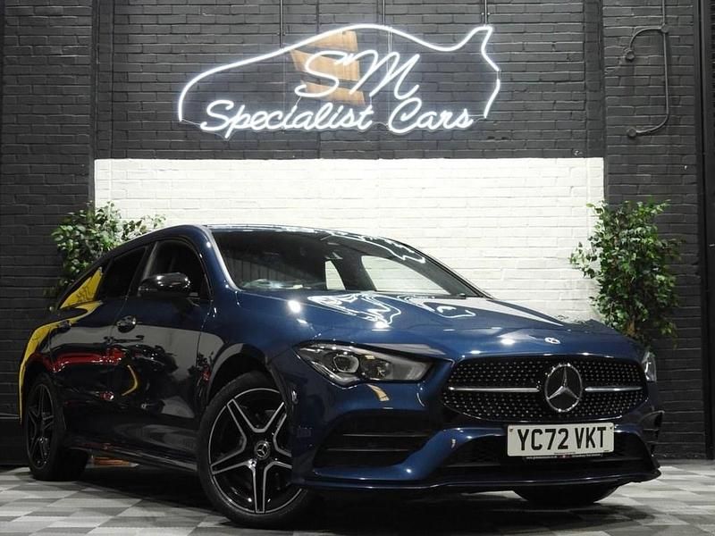 Blue Used 2022 Mercedes CLA250e Shooting Brake AMG line Estate | £15,900 (Good price) - Image 1/4