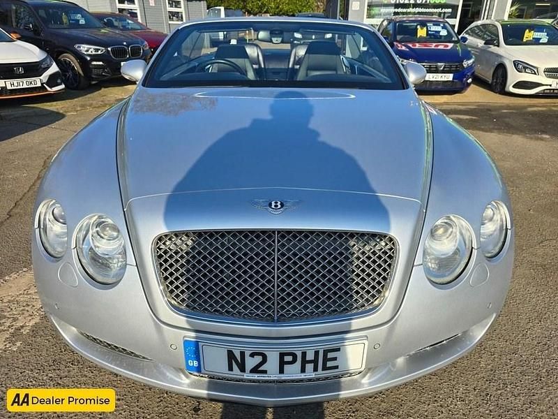 Used Bentley Continental GT Convertible 550 HP (404 kW) 2007 Silver Cabriolet