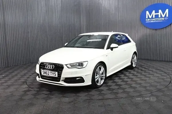 Used Audi A3 S-Line 110 HP (80 kW) 2013 White Hatchback