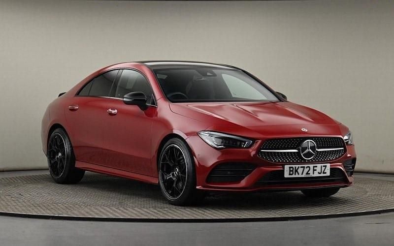 Patagonia red metallic finish Used 2022 Mercedes CLA200 AMG Line Premium Plus Sedan | £25,600 (Fair price) - Image 1/4