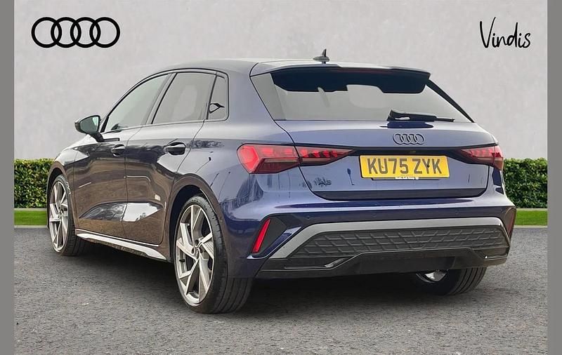 Used Audi A3 Black Edition 147 HP (108 kW) 2025 Blue Hatchback