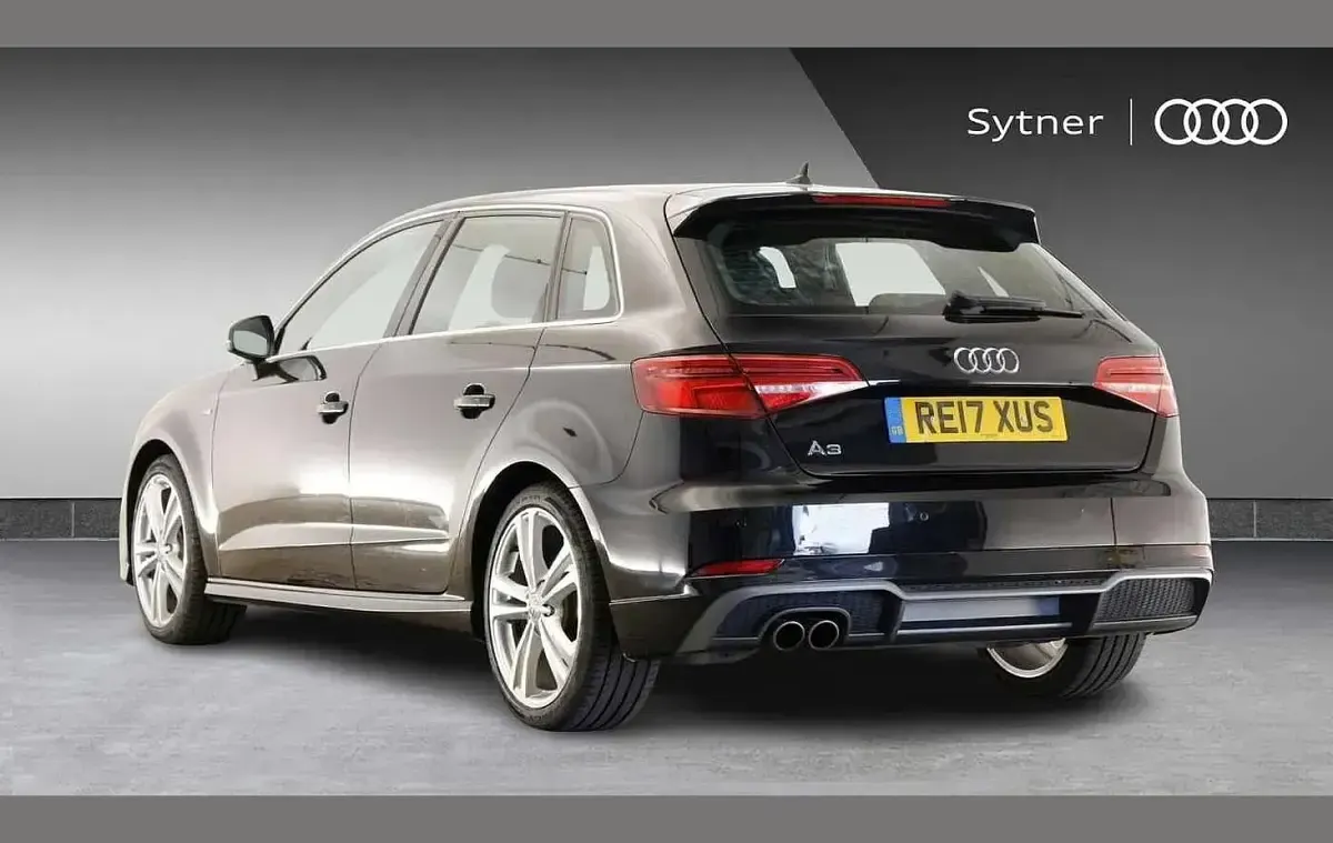 Used Audi A3 S-Line 150 HP (110 kW) 2017 Black Hatchback