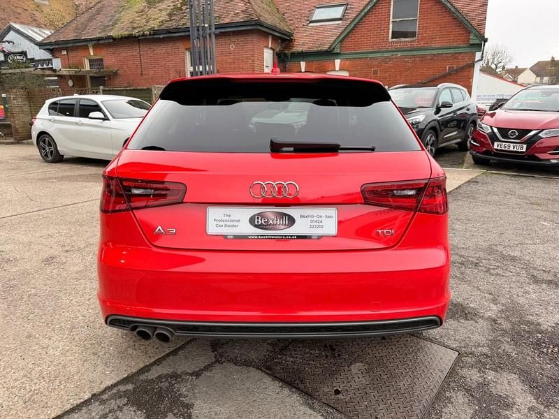 Used Audi A3 S-Line 184 HP (135 kW) 2014 Red Hatchback