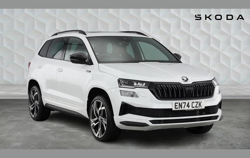 Used Skoda Karoq SportLine 150 HP (110 kW) 2025 Moon white SUV