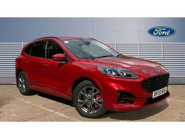 Red Used 2020 Ford Kuga ST-Line SUV | £19,596 (Fair price) - Image 1/4
