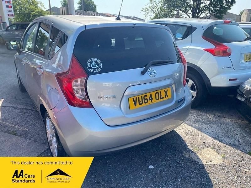 Used Nissan Note S 98 HP (72 kW) 2014 Silver Hatchback