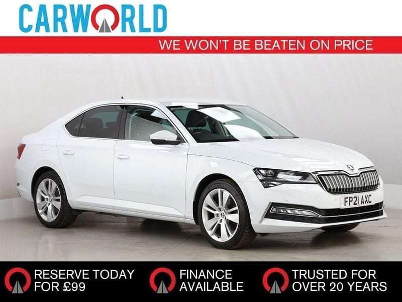 White Used 2021 Skoda Superb SE L Hatchback | £13,692 (Fair price) - Image 1/3