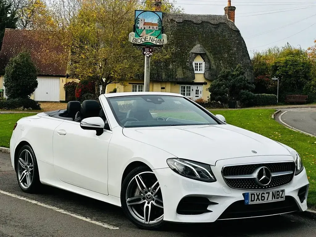 Used Mercedes E300 AMG line 2017 White Cabriolet