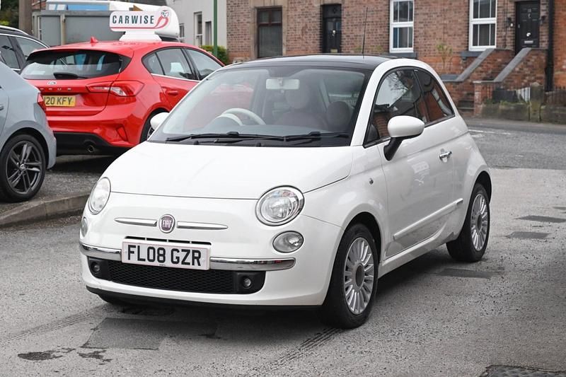 Used Fiat 500 Lounge 69 HP (50 kW) 2008 White Hatchback