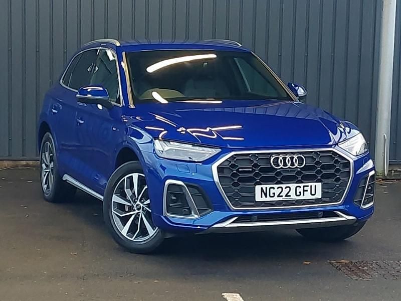 Blue Used 2022 Audi Q5 S-Line SUV | £33,498 (A bit pricey) - Image 1/4