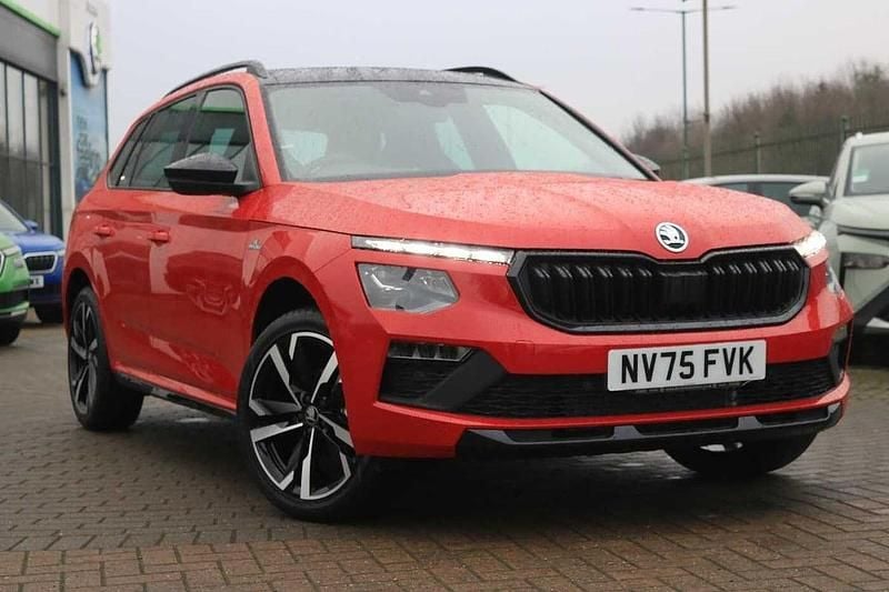 New Skoda Kamiq Monte Carlo 85 HP (62 kW) 2025 Velvet red metallic SUV
