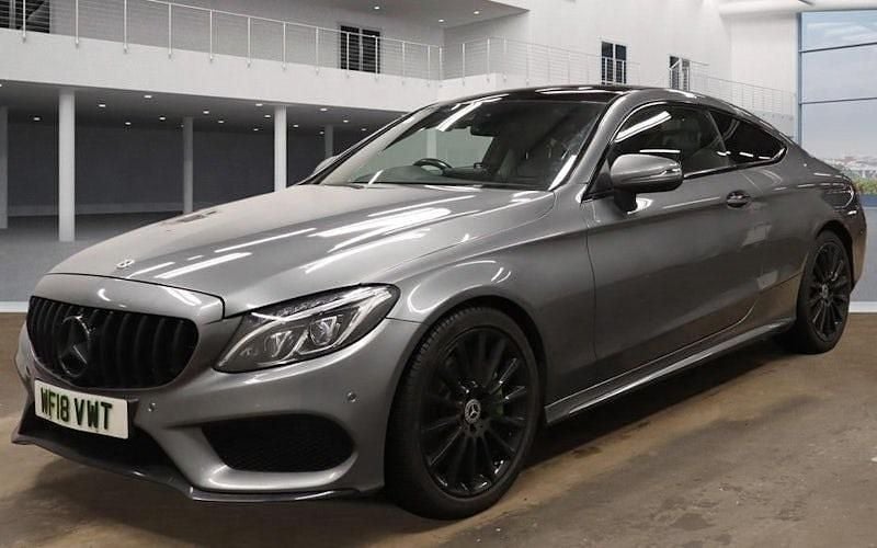 Used Mercedes C250 AMG Line Premium Plus 204 HP (150 kW) 2018 Grey Coupe