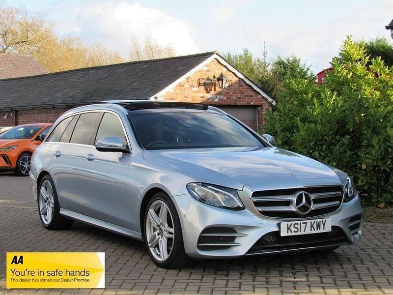 Silver Used 2017 Mercedes E220 AMG Line Premium Estate | £15,795 (Fair price) - Image 1/4