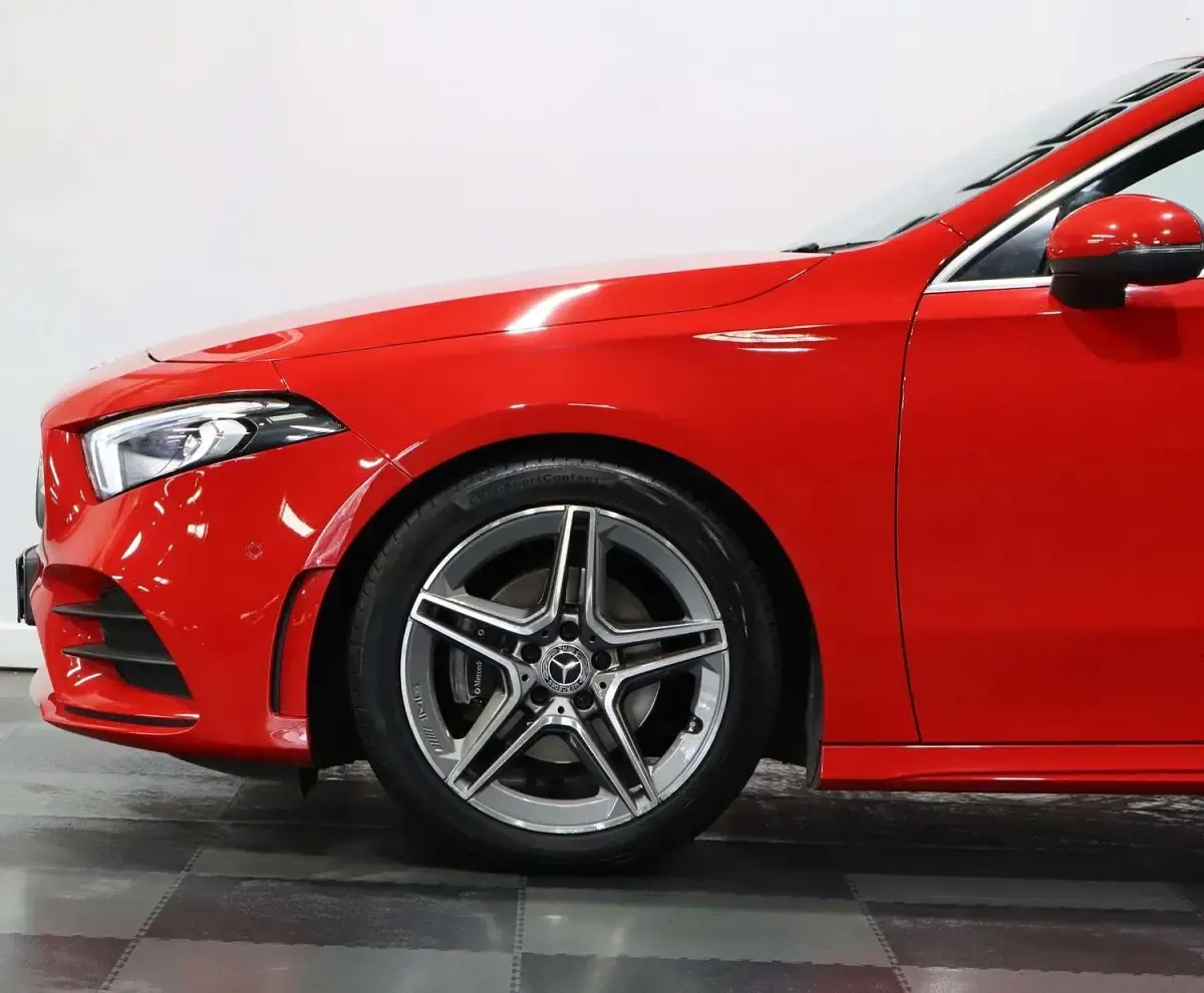 Used Mercedes A200 AMG Line Premium 163 HP (119 kW) 2019 Red Hatchback