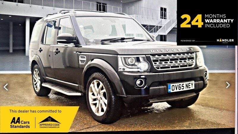 Black Used 2015 Land Rover Discovery 4 HSE SUV | £13,990 (Fair price) - Image 1/2