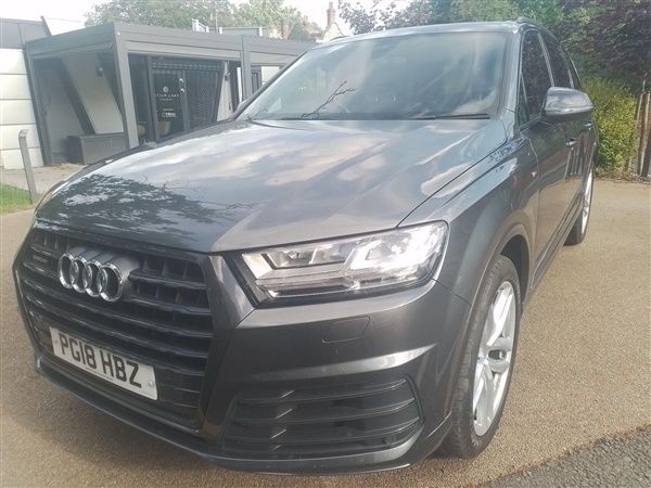 Grey Used 2018 Audi Q7 S-Line SUV | £26,895 (Fair price) - Image 1/1