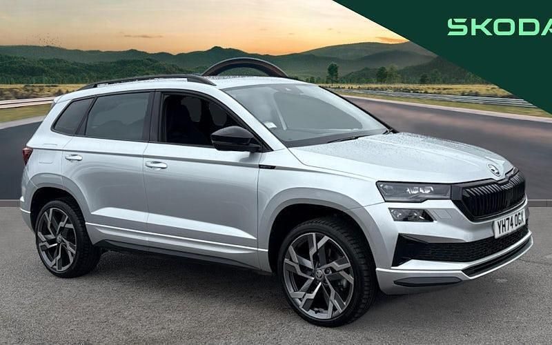 Silver Used 2024 Skoda Karoq SportLine SUV | £28,990 (A bit pricey) - Image 1/4