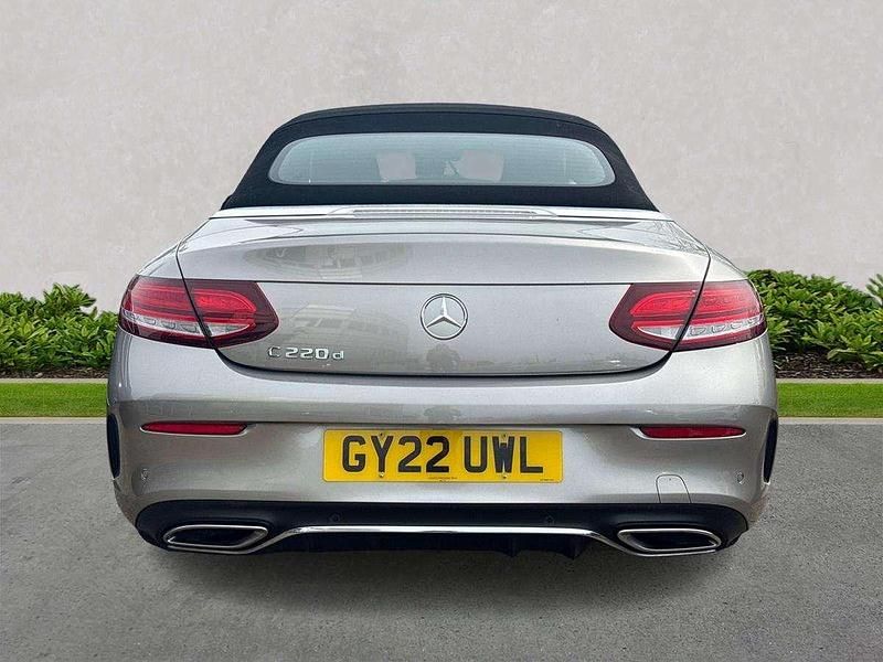 Used Mercedes C220 AMG line 2022 Silver Cabriolet