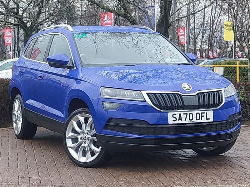 Used Skoda Karoq SE L 116 HP (85 kW) 2020 Blue SUV