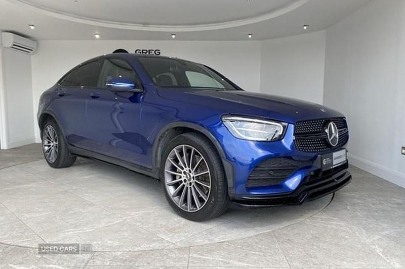 Blue Used 2020 Mercedes GLC220 AMG line Coupe | £29,945 (Fair price) - Image 1/1