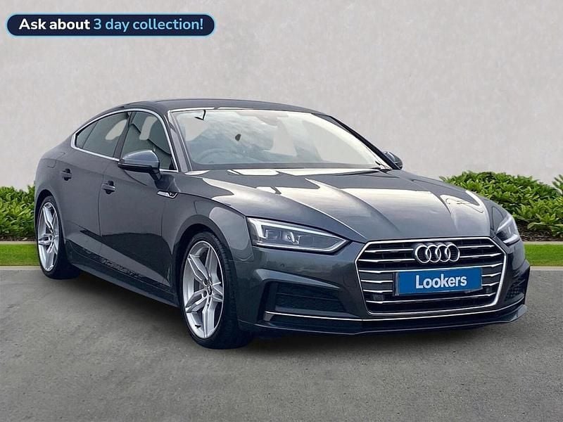 Grey Used 2020 Audi A5 S-Line Hatchback | £17,999 (Good price) - Image 1/4