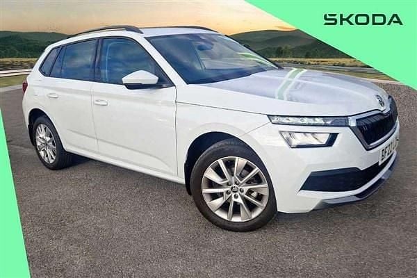Moon white metallic Used 2022 Skoda Kamiq SE Drive SUV | £14,600 (Good price) - Image 1/4