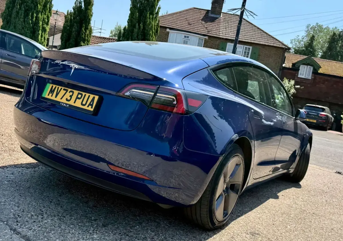 Used Tesla Model 3 Long Range RWD 366 kW (498 HP) 2023 Blue Sedan