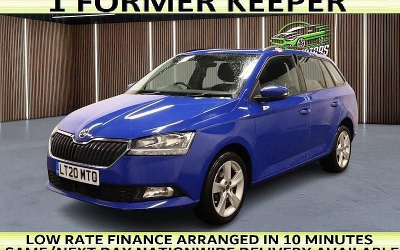 Used Skoda Fabia SE L 95 HP (69 kW) 2020 Blue Estate