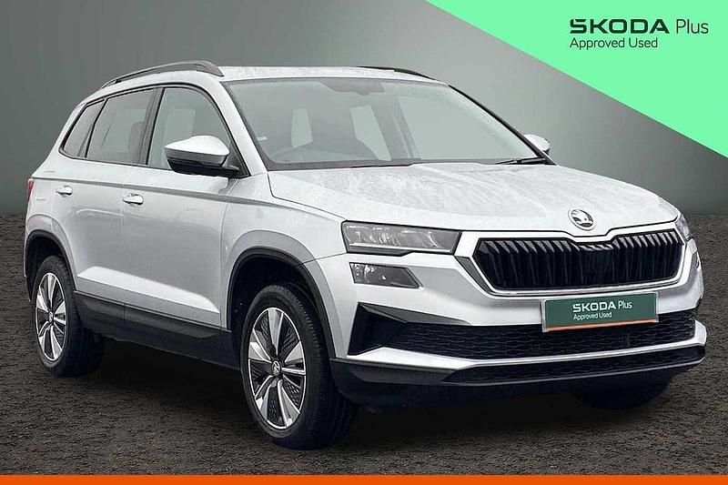 Used Skoda Karoq SE Drive 110 HP (80 kW) 2022 Brilliant silver metallic SUV