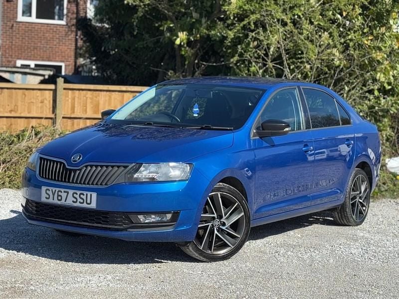 Used Skoda Rapid Sport 110 HP (80 kW) 2017 Blue Hatchback