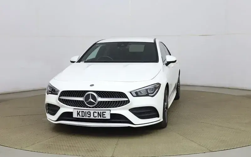 Used Mercedes CLA220 AMG line 190 HP (139 kW) 2019 White Coupe
