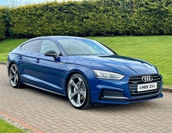 Blue Used 2020 Audi A5 Sportback Black Edition Hatchback | £21,495 (Fair price) - Image 1/1