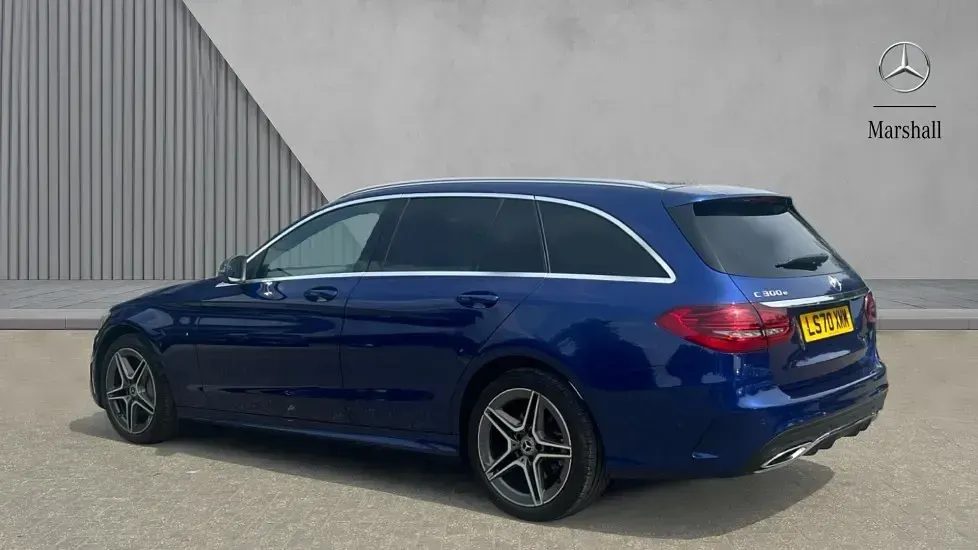 Used Mercedes C300e AMG line 320 HP (235 kW) 2020 Brilliant blue metallic