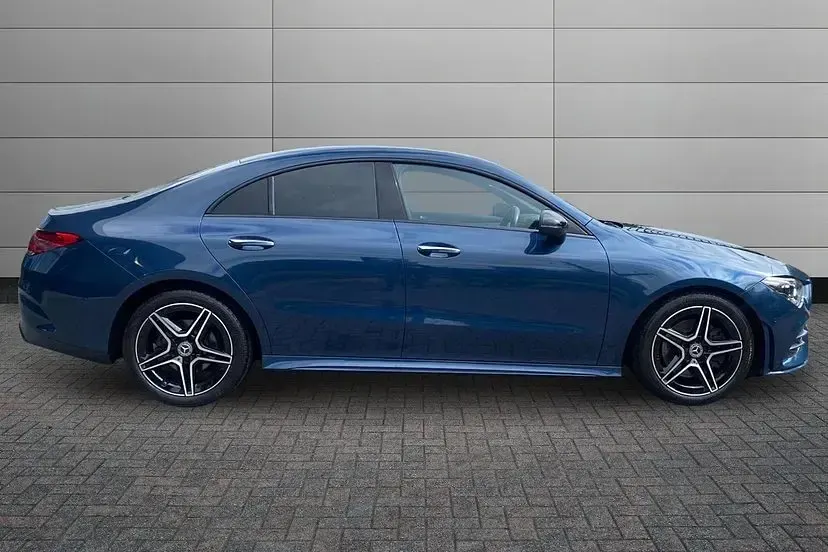 Used Mercedes CLA200 AMG line 161 HP (118 kW) 2023 Blue Coupe
