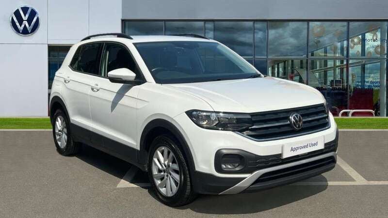 Pure white Used 2022 VW T-Cross Edition SUV | £16,296 (Fair price) - Image 1/4