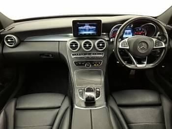 Used Mercedes C220 AMG line 170 HP (125 kW) 2017 Silver Sedan