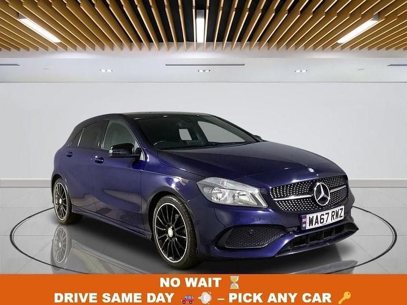Blue Used 2017 Mercedes A200 AMG line Hatchback | £12,149 (Good price) - Image 1/4