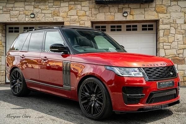 Red Used 2018 Land Rover Range Rover SVAutobiography Dynamic Black SUV | £51,995 (Expensive) - Image 1/4