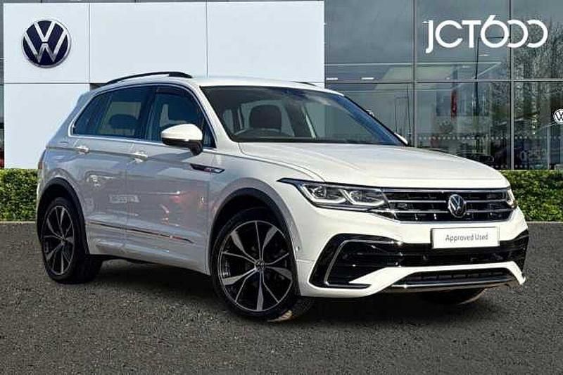 White Used 2023 VW Tiguan R-line SUV | £29,220 (Fair price) - Image 1/4