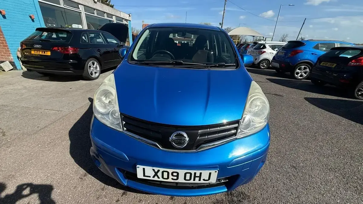 Used Nissan Note Acenta 88 HP (64 kW) 2009 Blue Hatchback