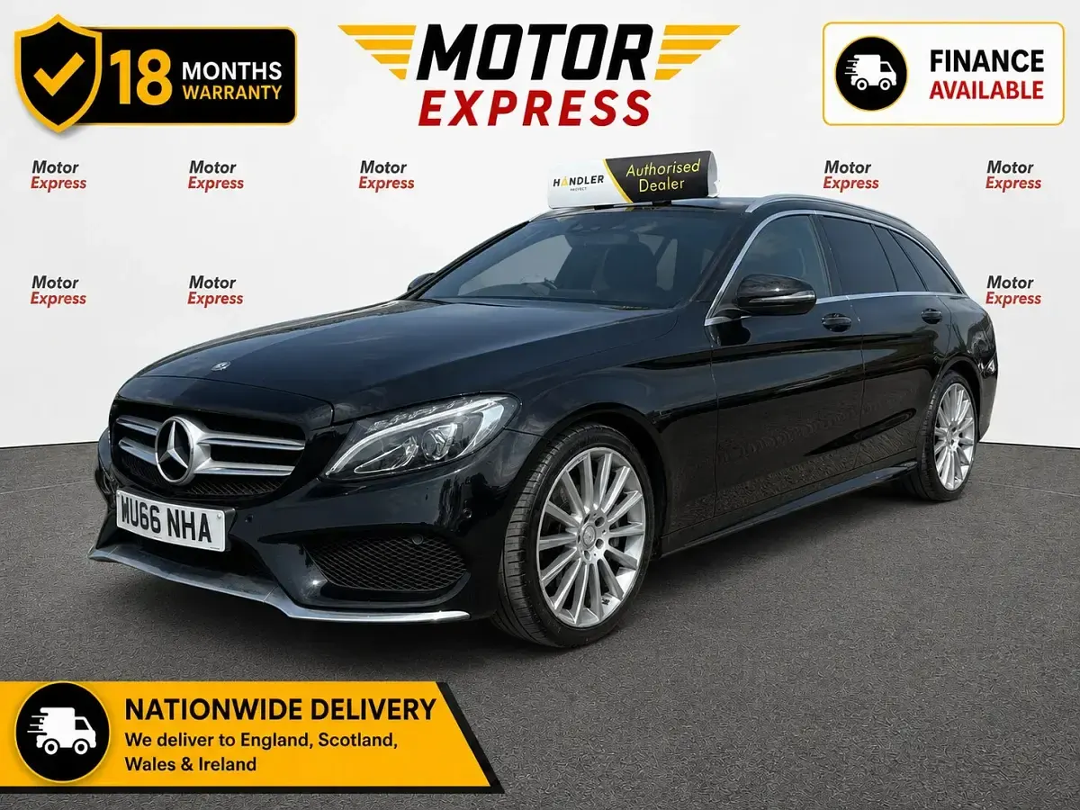 Used Mercedes C300 AMG line 2016 Black Estate