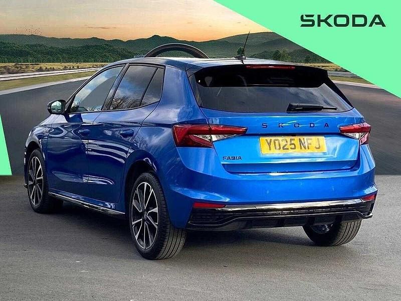 Used Skoda Fabia Monte Carlo 116 HP (85 kW) 2025 Race blue metallic black magic pearl effect Hatchback
